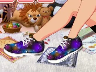 DIY Galaxy Shoes – Schuh Dekorationspiel zum Play Game