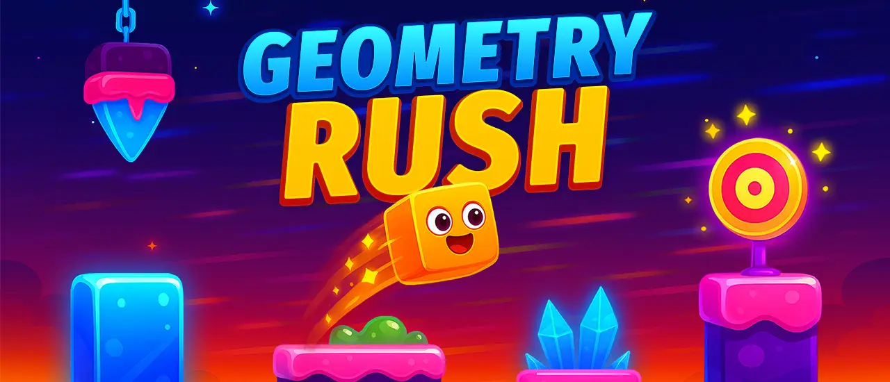 Geometry Rush - Jogue Online e Grátis em Plataformas Desafiadoras