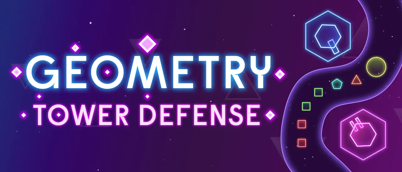 Geometry Tower Defense لعبة دفاع البرج المجسمة مجانًا على الإنترنت