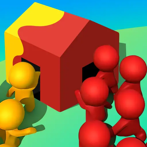 Giant Crowd io House Capture Oyna - Çocuklar ve Strateji Oyunu