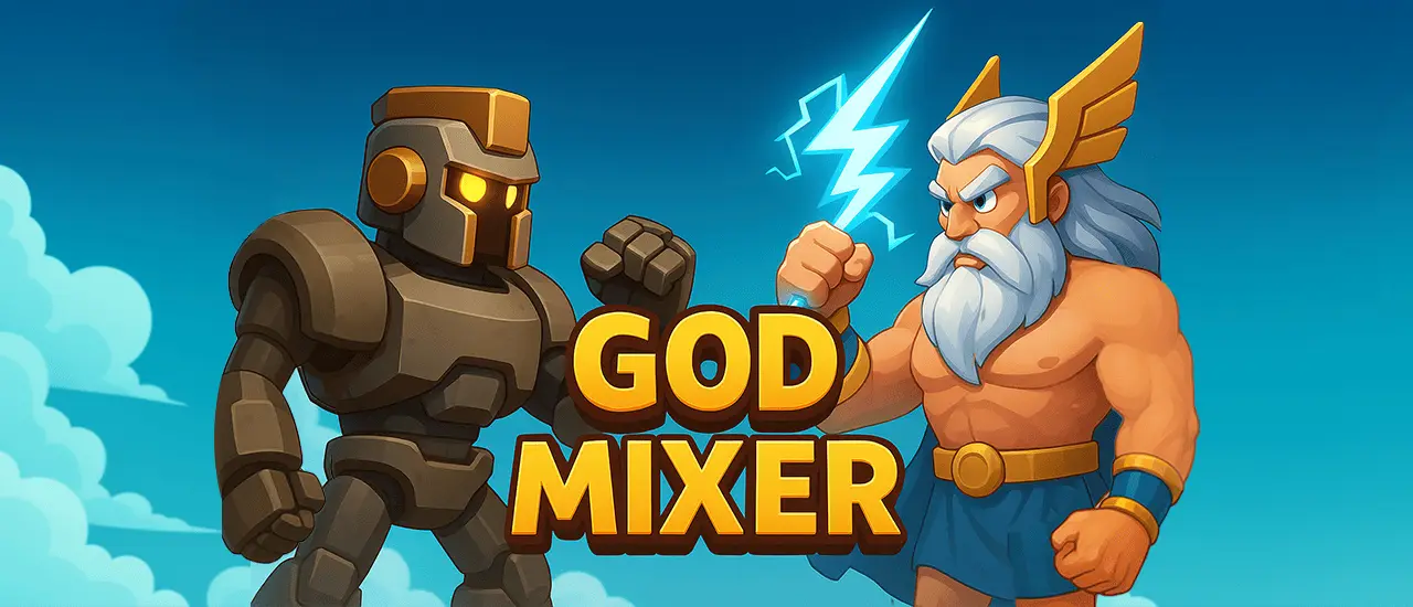 God's Mixer: Juego de Crear Personajes y Batallas Gratis