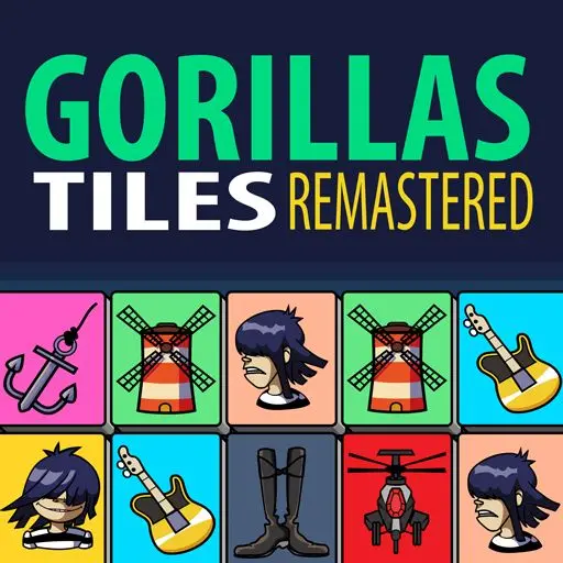 Gorillas Tiles Of The Unexpected - Jeu de Mahjong et Connect en ligne gratuit