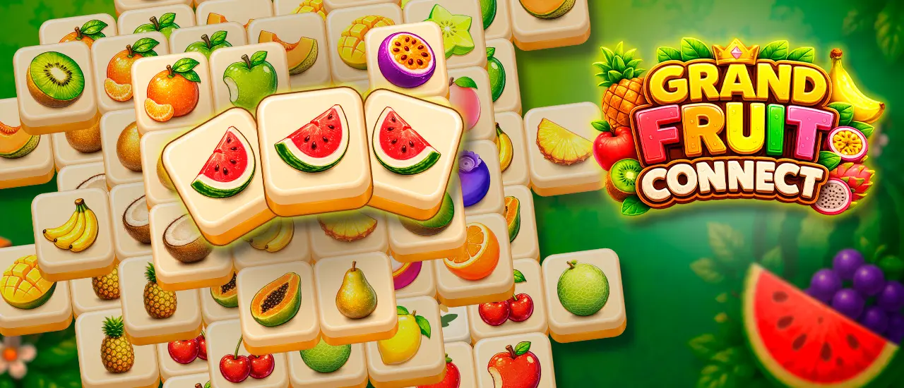 Grand Fruit Connect – Kostenloses Mahjong & Puzzle Spiel online spielen