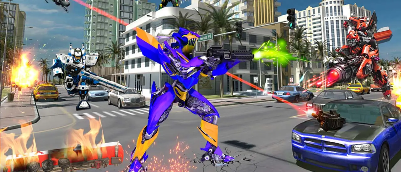 Grand Robot Car Transform 3D Game - Play Free Robot Car Games