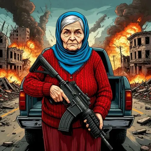 Grandma with Machine-Gun: Apocalypsis - Play Free Zombie Shooter Game