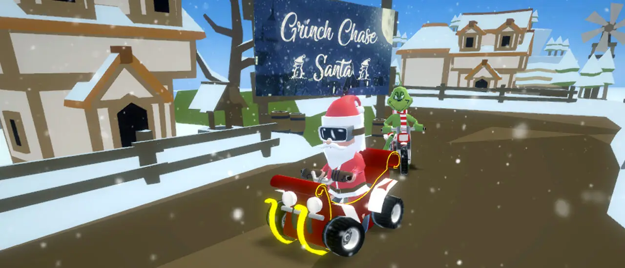 Grinch Chase Santa - Kostenloses Abenteuer Spiel online spielen
