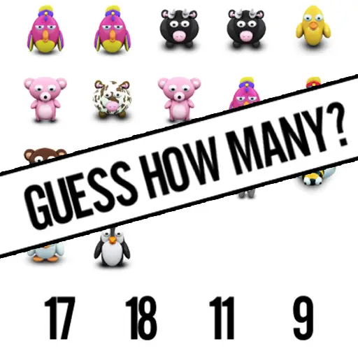 Guess How Many - Juego educativo para aprender a contar animales online gratis