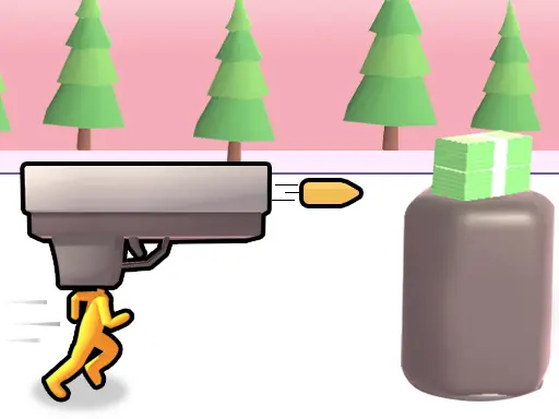 Gun Head Run - Jeu de course et tir en ligne gratuit