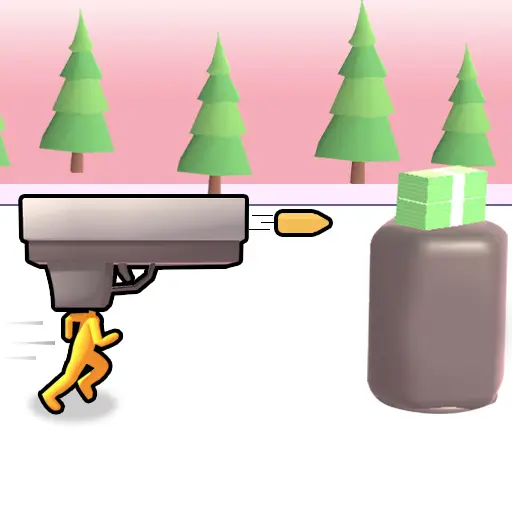 Gun Head Run - Jeu de course et tir en ligne gratuit