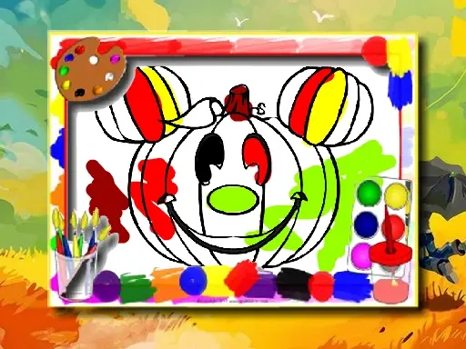 Halloween Coloring Book - Free Online Coloring Game for Kids