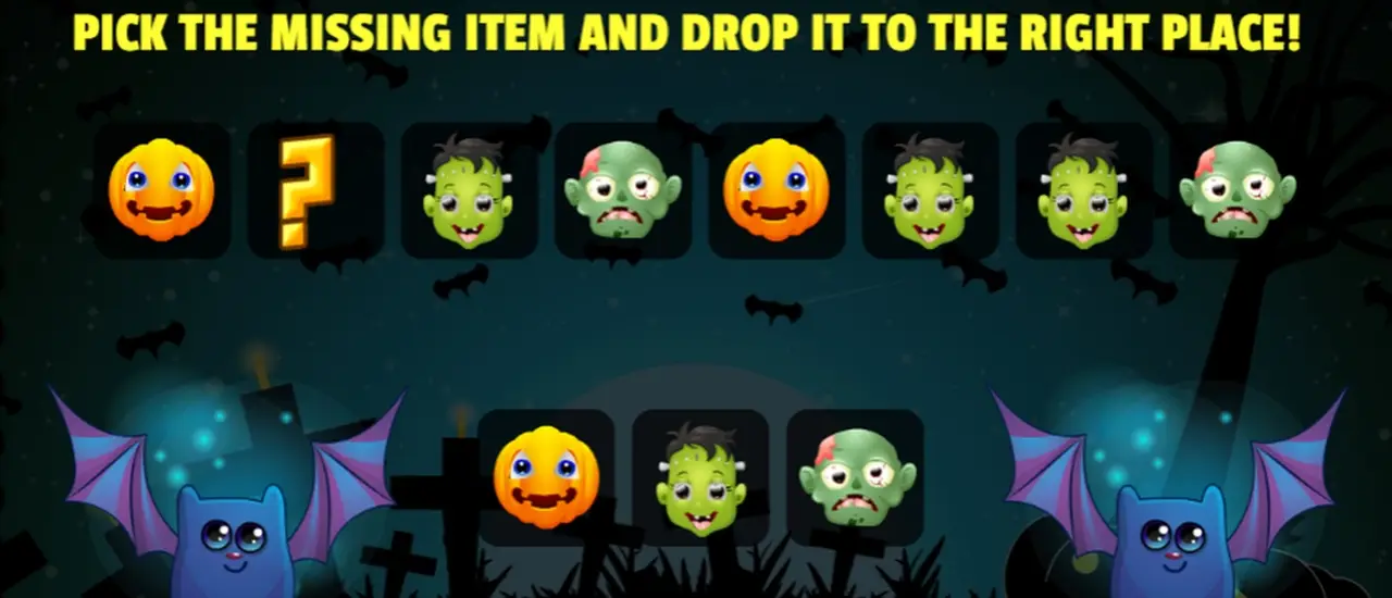 Halloween Patterns - Juego de lógica y rompecabezas gratis para jugar online