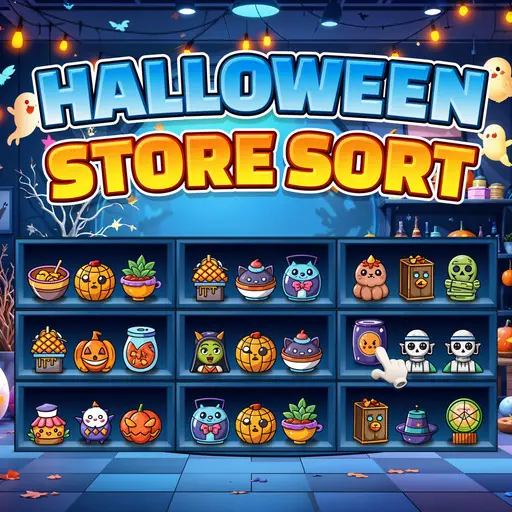 Halloween Store Sort: Juego de Puzzle y Casual para jugar online gratis