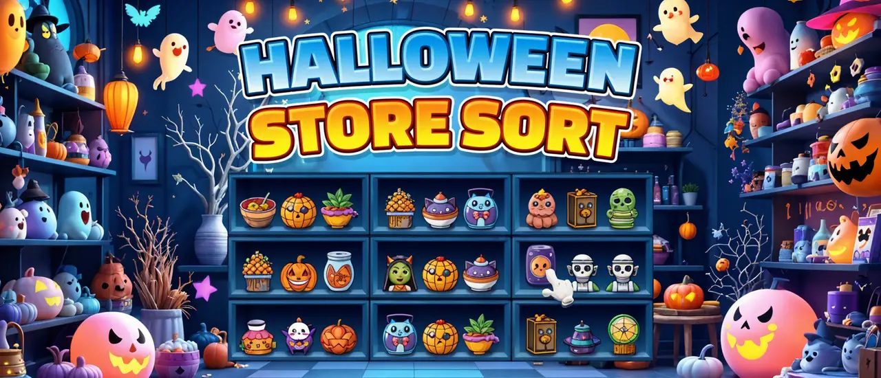 Halloween Store Sort: Juego de Puzzle y Casual para jugar online gratis