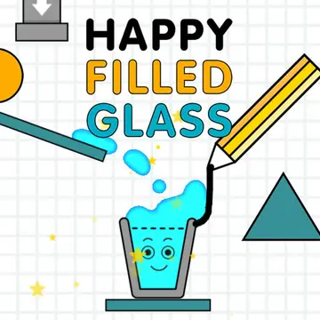 Happy Filled Glass - Jeu en ligne gratuit de puzzle et dessin