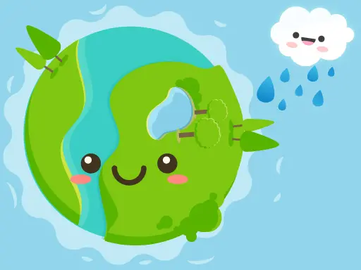 Happy Green Earth - Play Free Casual Water Saving Game