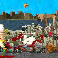 Hard Rock Zombie Truck Plastiline – Kostenloses 2D Zombie Shooter Spiel spielen