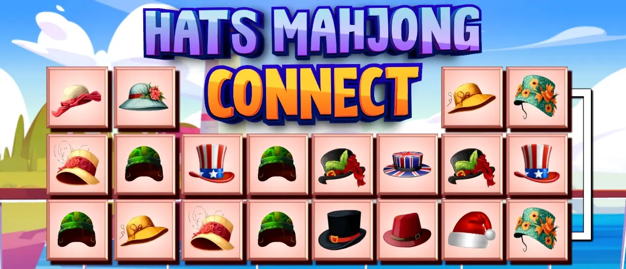 Hats Mahjong Connect - Jeu de Connexion de Mots et Mahjong Gratuit