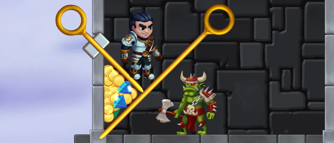 Help the Hero – Spannendes Physik-Puzzle kostenlos online spielen