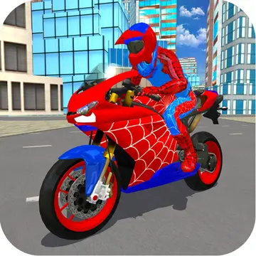Hero Stunt Spider Bike Simulator 3D 2 - Juego de motos y héroes