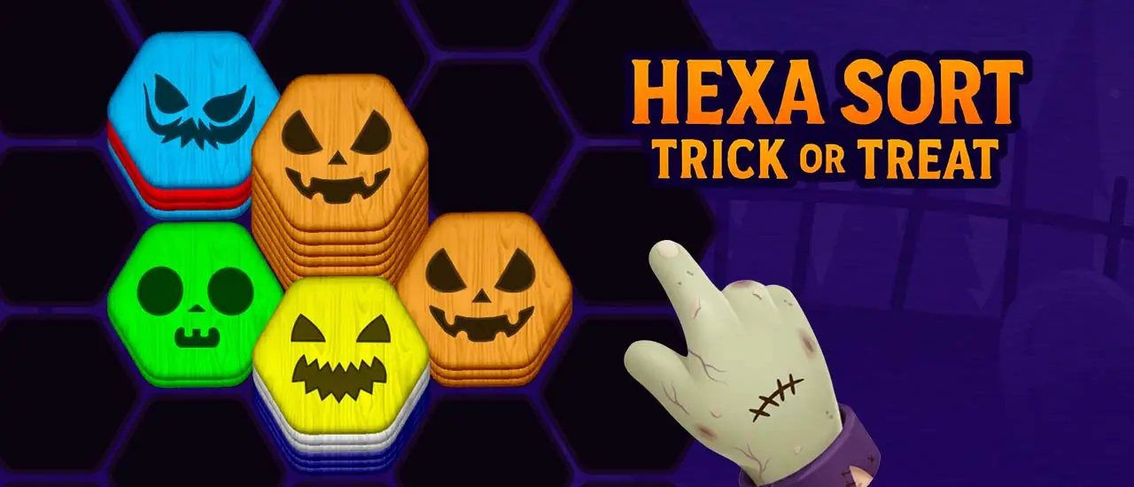 Hexa Sort Trick or Treat - Jeu de Puzzle Halloween Gratuit