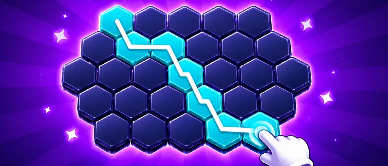 HexaFill: Jogue Jogo de Quebra-Cabeça de Grade Hexagonal Online Grátis