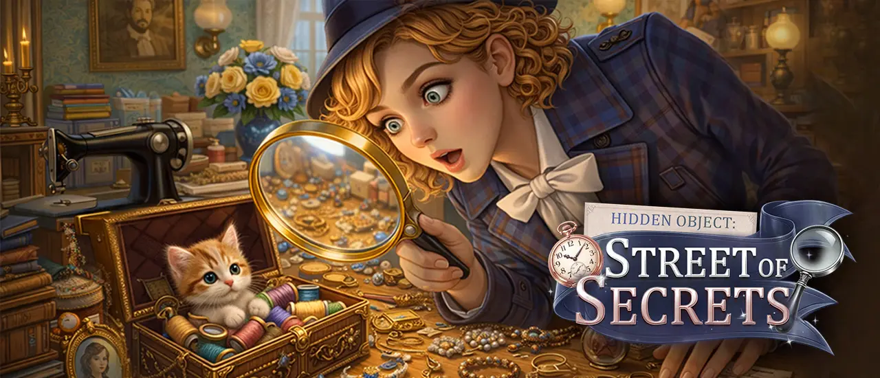 Hidden Object: Street Of Secrets - Play Detective Puzzle Game