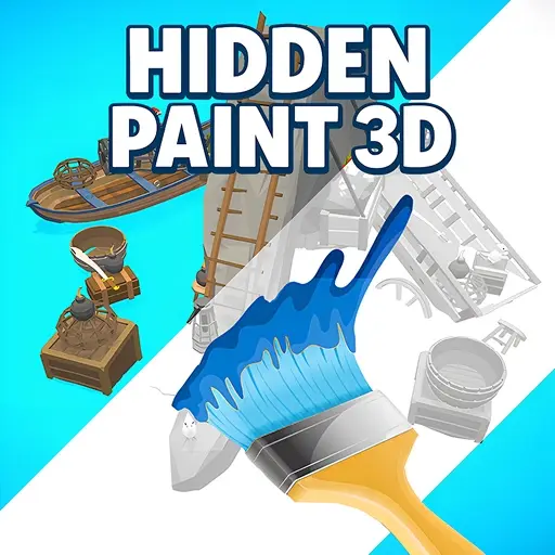 Hidden Paint 3D لعبة تلوين ثلاثية الأبعاد مجانية للعب عبر الإنترنت