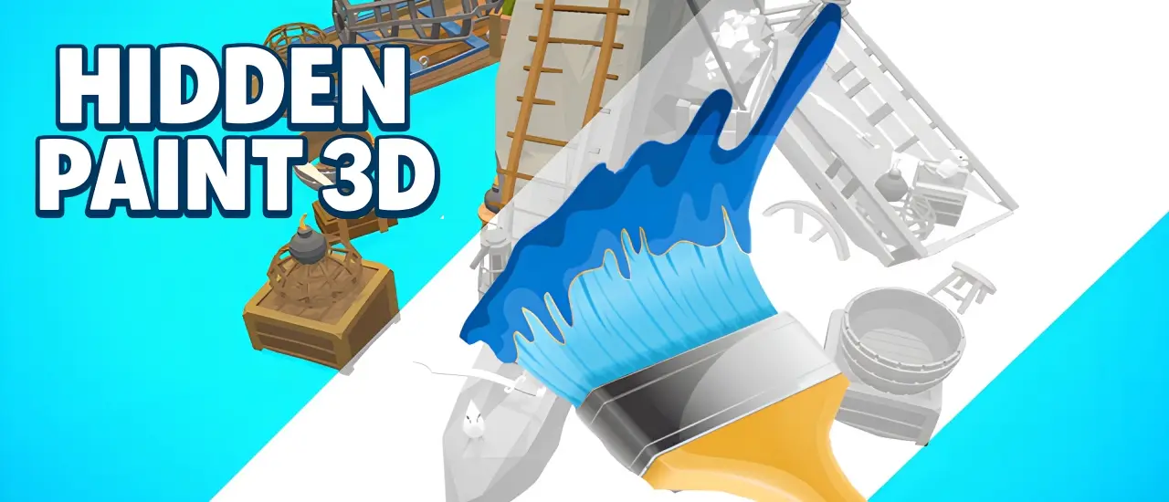 Hidden Paint 3D لعبة تلوين ثلاثية الأبعاد مجانية للعب عبر الإنترنت
