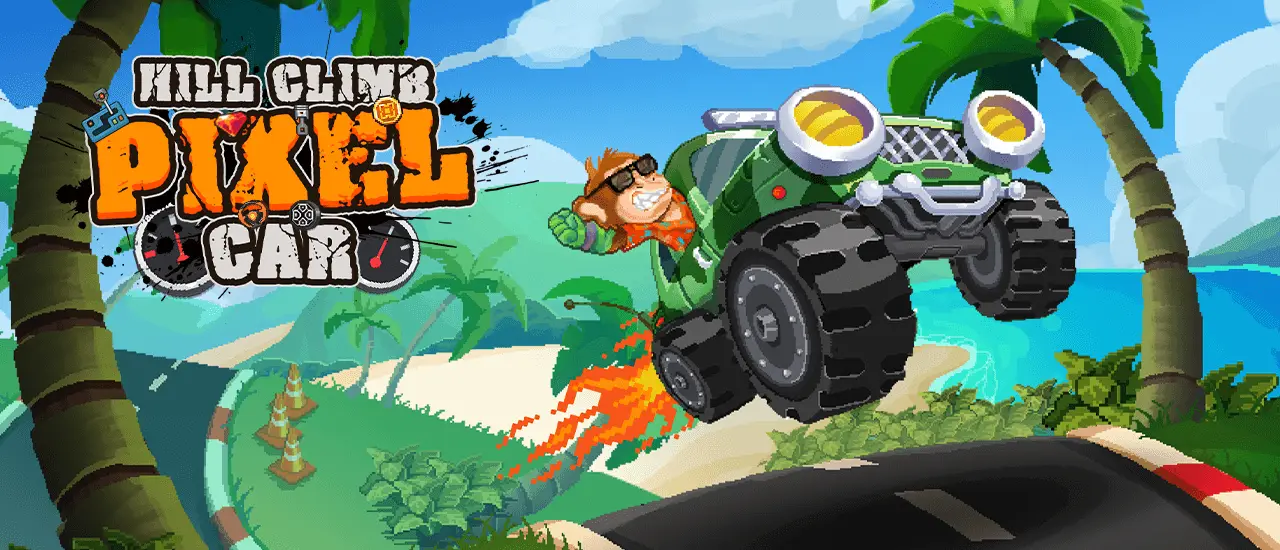 Hill Climb Pixel Car Oyna - Off-road Yarış ve Motor Sporları