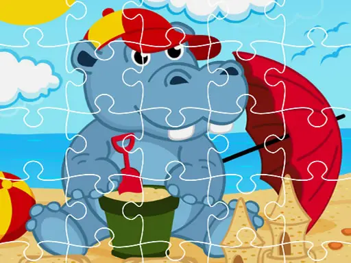 Hippo Jigsaw - Juego de rompecabezas en línea gratis