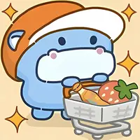 Hippo Supermarket لعبة مجانية للعب عبر الإنترنت - استمتع بالبيع والدمج