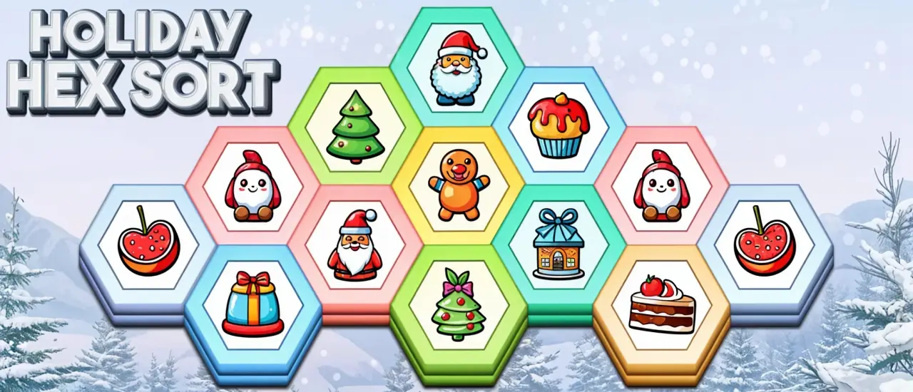 Holiday Hex Sort - Jogo de Quebra-Cabeça Casual Grátis