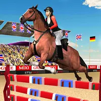 لعبة قفز الحصان 3D - ألعاب محاكاة ركوب الخيل مجانًا