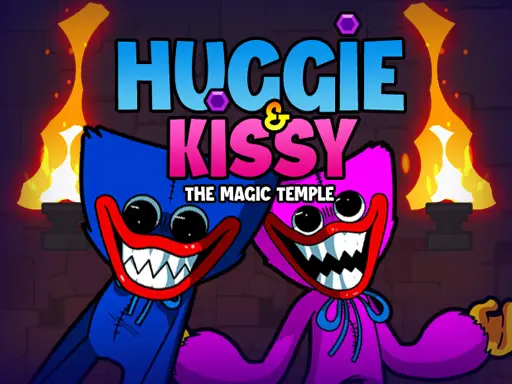 Huggie & Kissy مغامرة Temple السحرية - العب لعبة مجانية وممتعة