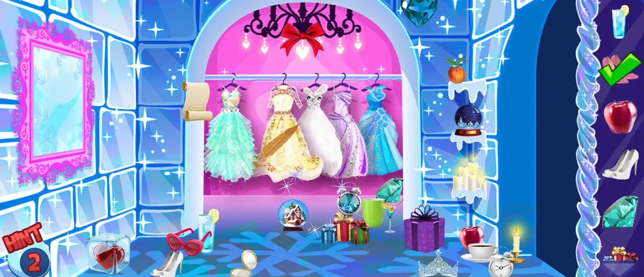 Ice Princess Hidden Objects – Kostenlose Suchspiele online spielen