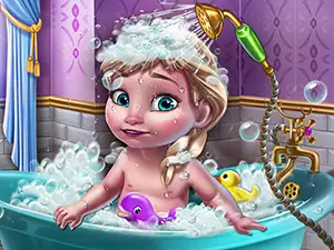 Ice Queen Baby Shower لعبة تزيين وتلبيس مجانية للأطفال