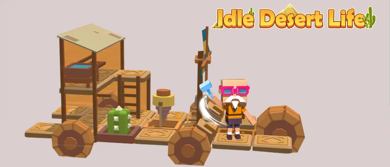 Idle Desert Life - Juego de construcción y supervivencia gratis