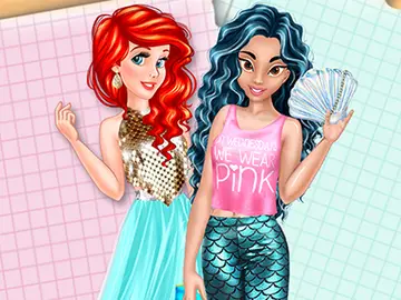 Jasmine und Ariel Kleiderschrank Tauschen – Modisches Spiel für Mädchen