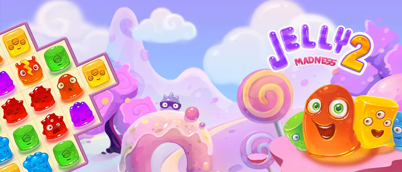 Jelly Madness 2 - Jogo Match-3 Divertido e Gratuito
