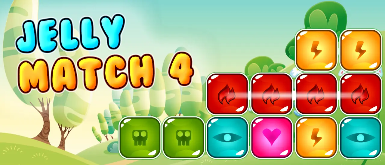 Jelly Match 4 - Jeu de Puzzle en Ligne Gratuit