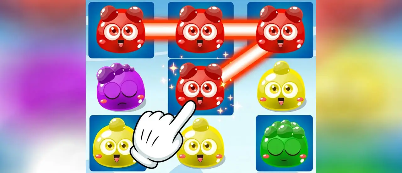 Jelly Monsters Link Puzzle - オンライン無料パズルゲーム
