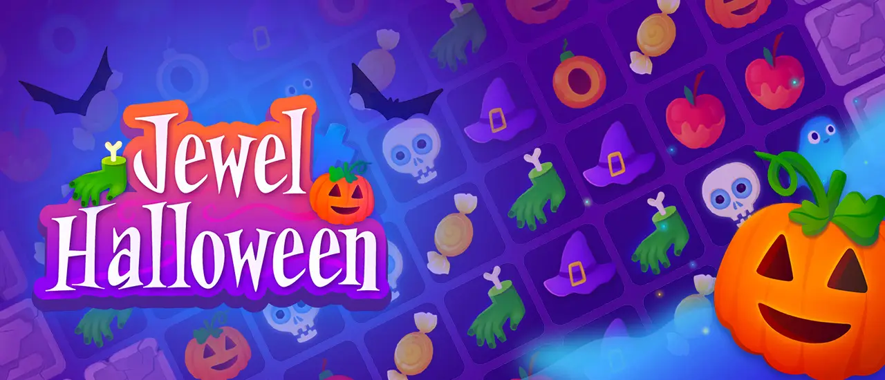 Jewel Halloween Match-3 Puzzle Game - Play Online for Free