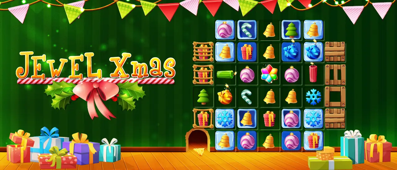 Jewel Magic Xmas – Kostenloses Weihnachts-Match-3-Spiel zum Spielen