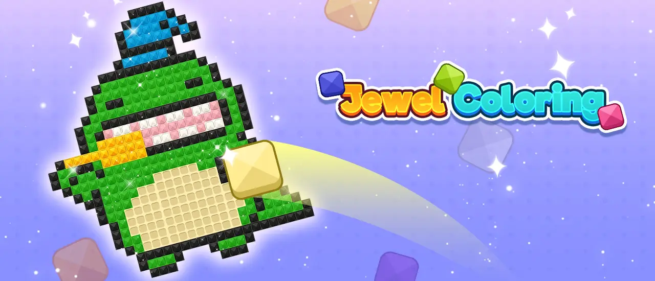 Jewels Coloring Puzzle