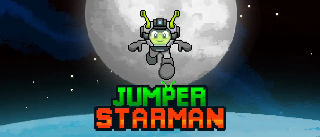 لعبة Jumper Starman: لعبة منصات كلاسيكية مجانية على الإنترنت
