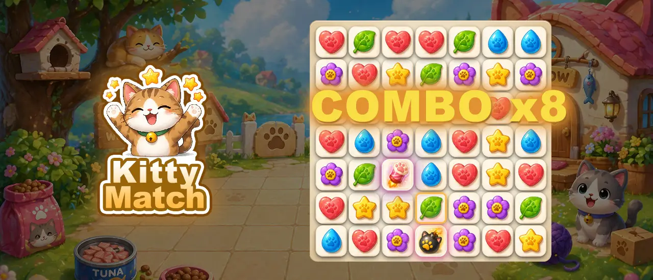Kitty Match 3 Puzzle Game - Play Free Online Match-3 Games