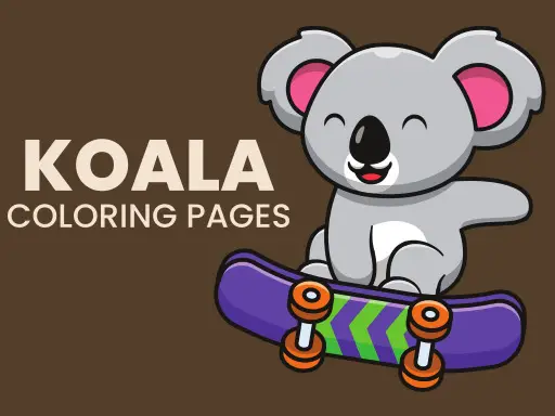 Koala Coloring Pages - Free Art & Coloring Game for Kids