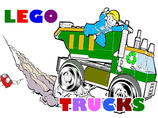 Lego Trucks Coloring Game - Play & Color for Free