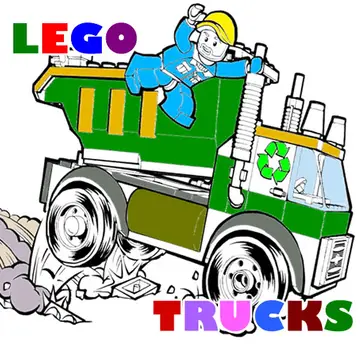 Lego Trucks Coloring - パズル塗り絵ゲームで遊ぼう