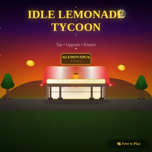 Lemonade Tycoon Idle - Ücretsiz Oyna, Mobil ve Tarayıcıda Eğlence